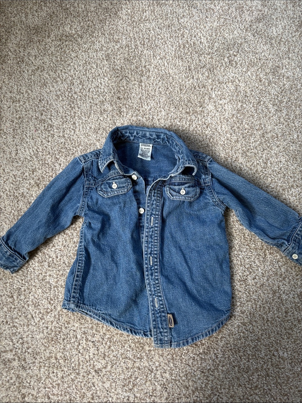 Vintage Gymboree Denim Shirt Jacket - Blue